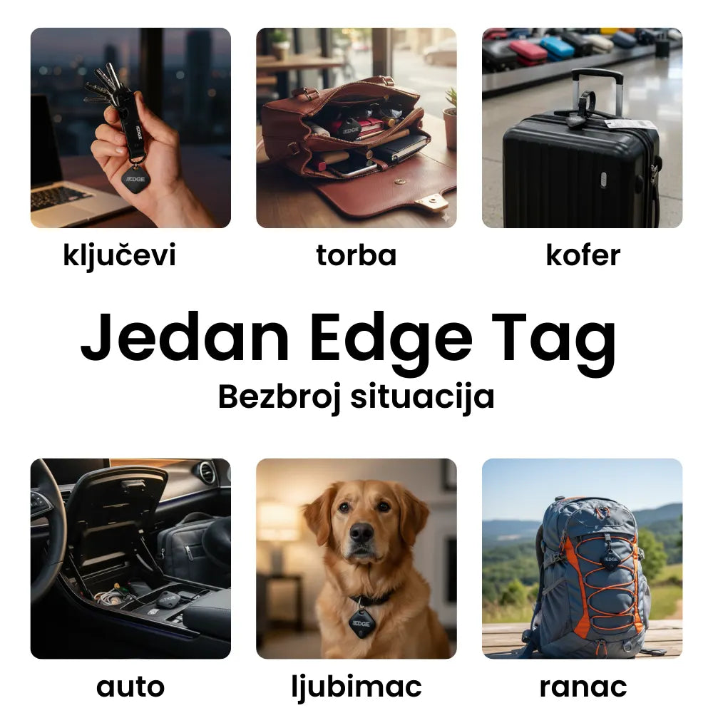 edge tag za praćenje kofera torbi kljuceva