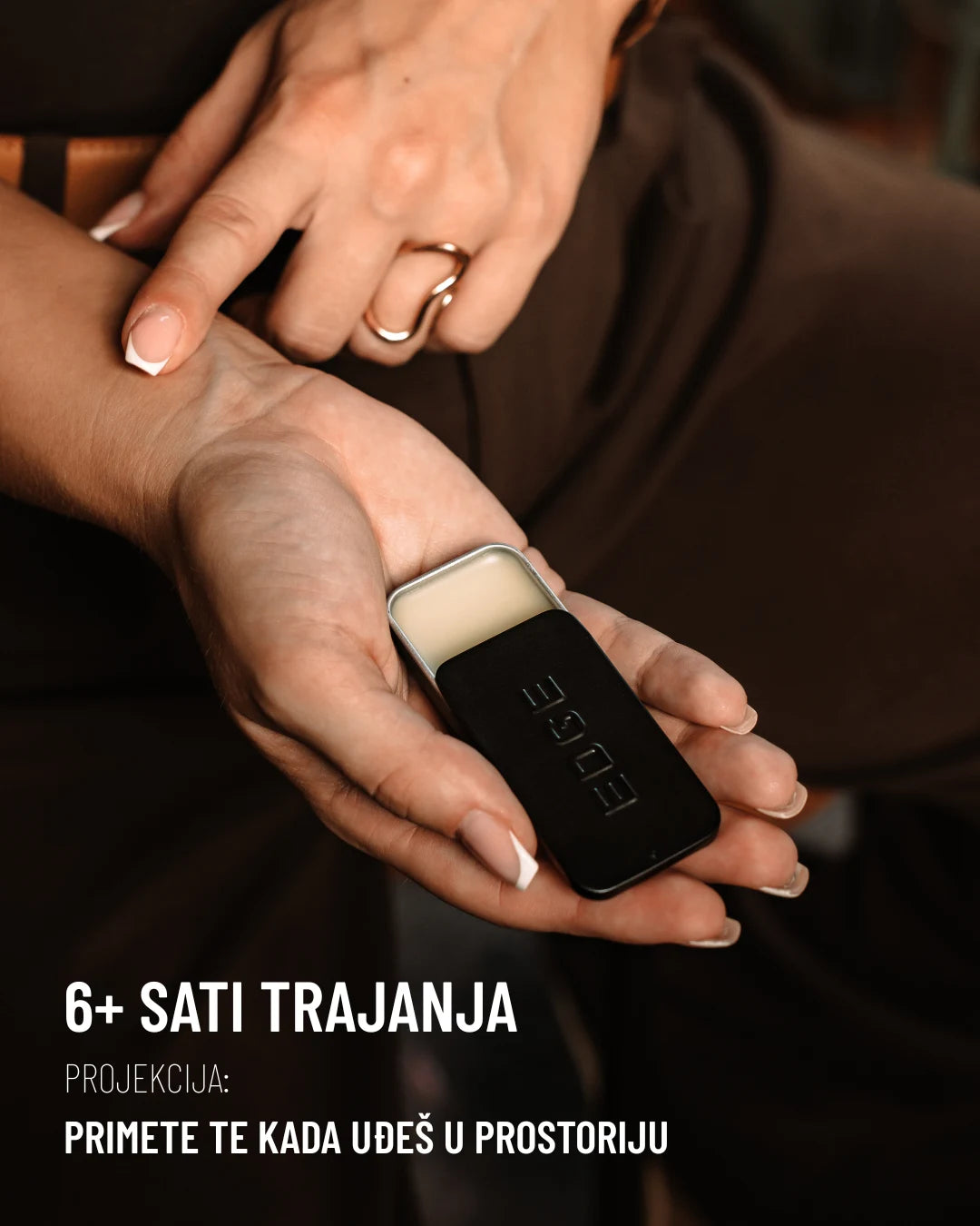 6+ sati trajanja, primete te kada uđeš u prostoriju: EDGE čvrsti parfem na dlanu