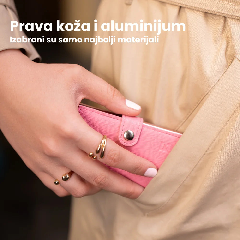 Izuzetno tanak i lak ženski kožni novčanik Edge Click Lady